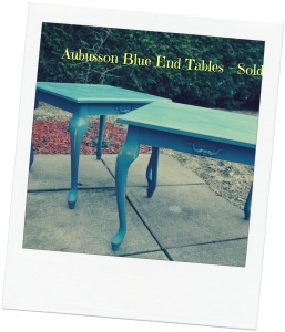 Aubusson Blue End Tables